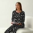 thumbnail image 6 of MINTREUS Women's Pajama Set Long Sleeve Sleepwear Ladies Soft Pjs Lounge Sets, 6 of 6