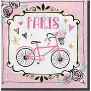 VARIOUS A Day in Paris Vintage Beverage Napkins, 16ct