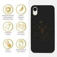 thumbnail image 4 of Wood phone case for iPhone XR compatible protective cell phone cover shockproof slim fit laser engraved Seattle 12 design Black wood case for Men & Women by CaseYard, 4 of 7