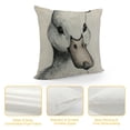 thumbnail image 4 of Creowell Lovely Animals Decor Throw Pillow Cover  Cute Duck  Pillowcase with Gray Black Buffalo Check Plaid Design Cushion Cover Home Sofa Chair, 4 of 5