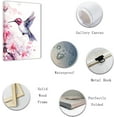 thumbnail image 2 of ZHONGYUTONG Hummingbird Canvas Wall Art Watercolor Bird & Flower Painting Prints Nature Animal Pictures for Kid's Room Nursery Framed (20.00" x 30.00"), 2 of 6
