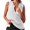 White, variant on Sleeveless Women Solid Color V-Neck Knit Vest Sweater