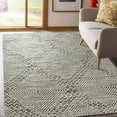 thumbnail image 2 of EORC REH37BL5X8 5 x 8 ft. Punja Killim Contemporary Area Rug, Black, 2 of 8