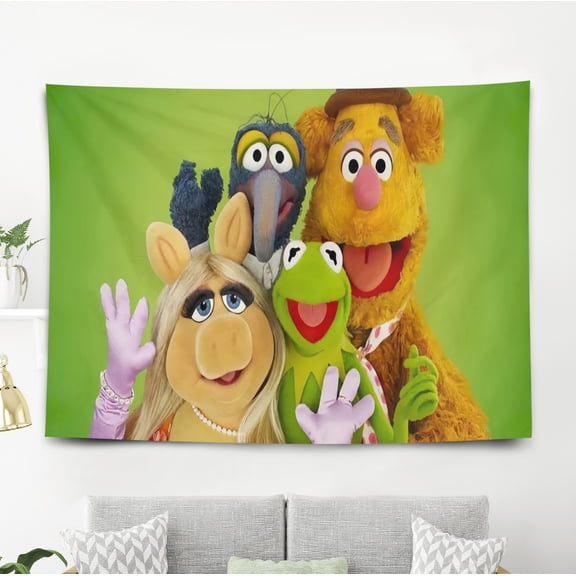 Tapestry for The Muppets Bedroom Dorm wall hanging Poster Backgrounds Banner Party Wall Art Decorations Kids Girls Teens Gifts Funny 40×60 inch