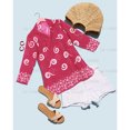 thumbnail image 6 of HAPPY BAY Women's Swimwear Mini Bikini Bathing Suit Swimsuit Elegant Robe Vacation Cover ups Beach Dress for Women M Spiral, Pink, 6 of 6
