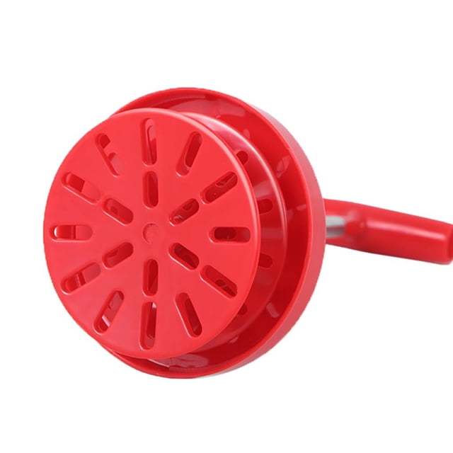 Maoww 1PC Manual Press Double Mesh Creamer Foamer DIY Cream Maker Baking Tools Red