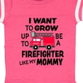 thumbnail image 4 of Inktastic I Want to Grow Up to Be a Firefighter Like My Mommy Boys or Girls Baby Bodysuit, 4 of 5