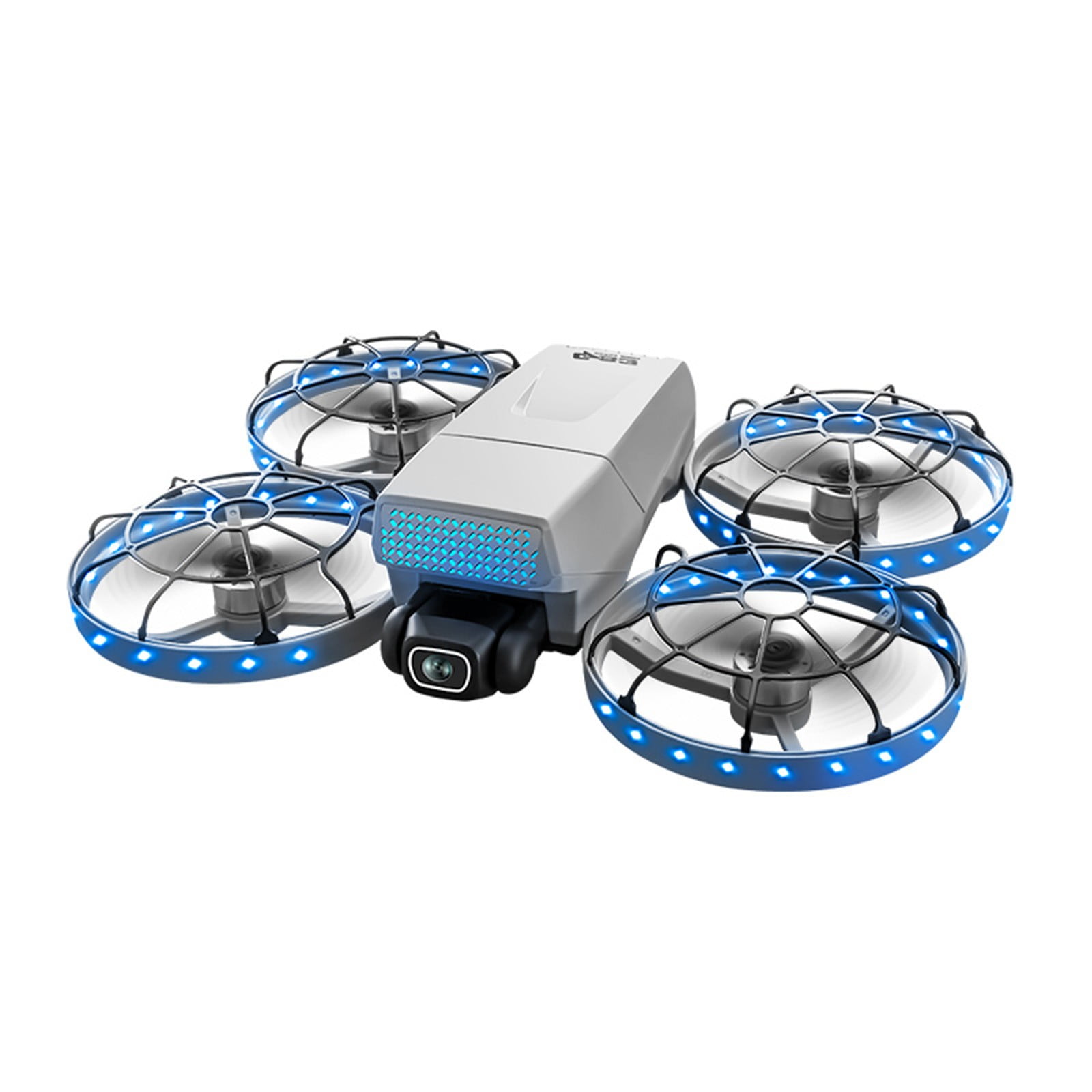 Drone with Screen Remote Control, Brushless Motor And Cool LED Lights Drones, 2.4G RC Quadcopter Obstacle Avoidance