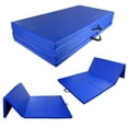 thumbnail image 2 of Geniqua Gymnastics Mat Folding Fitness Yoga Stretching Workout Tumble Mat Blue, 2 of 8