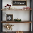 thumbnail image 5 of Wooden Snowflake Sign, 6 In Winter Black Decorative Signage Plaque Decor, Christmas Holiday Indoor Table Shelf Mantel Tiered Tray Desk Wall Art Office Rustic Farmhouse Decorations for Home, 5 of 6