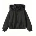 thumbnail image 5 of HAOTAGS Boys’ Casual Hooded Zip-Up Jacket Lightweight Sun Protection Relaxed-Fit Long-Sleeve Outerwear Dark Gray Size 4T, 5 of 8