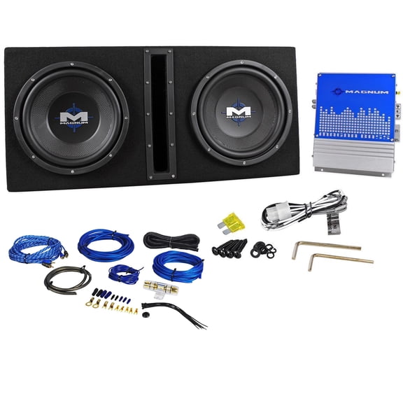 MTX Audio Magnum MB210SP 10" Dual 800W Subwoofer Package with Amplifier and Wiring Kit
