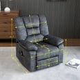 thumbnail image 6 of SEVENTH Lift Chairs for Elderly Seniors, Fabric Power Lift Recliner Chair with Remote Control and Side Pocket, Heavy Duty Electric Recliner, Recliner Sofa for Living Room, Gray, 6 of 11