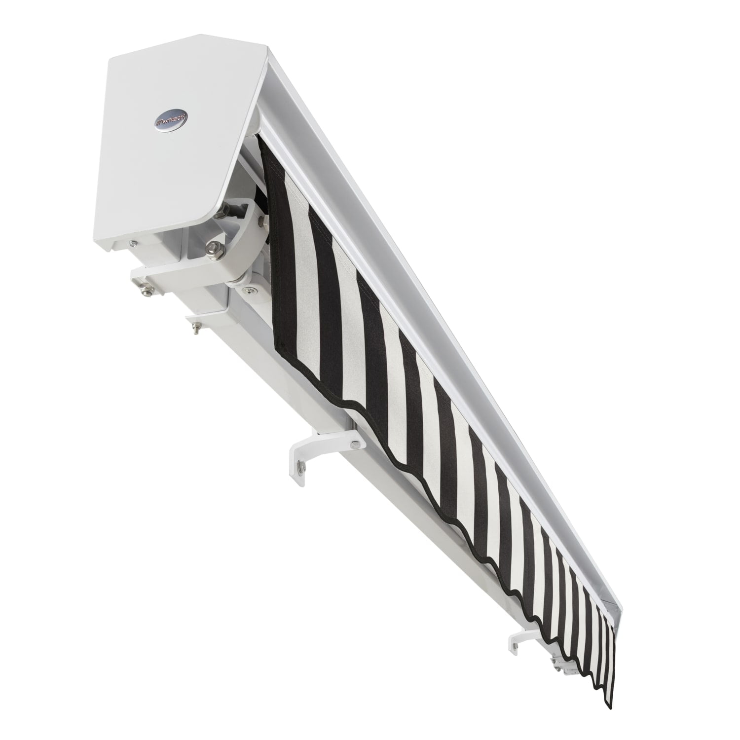 Awntech Destin with Hood Right Motor with Remote Motorized Retractable Awning