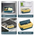 thumbnail image 4 of Plastic Compartment Lunch Box Portable Adults Salad Sandwich Fruit Food Container Leakproof Lunchbox Storage Kitchen, 4 of 7
