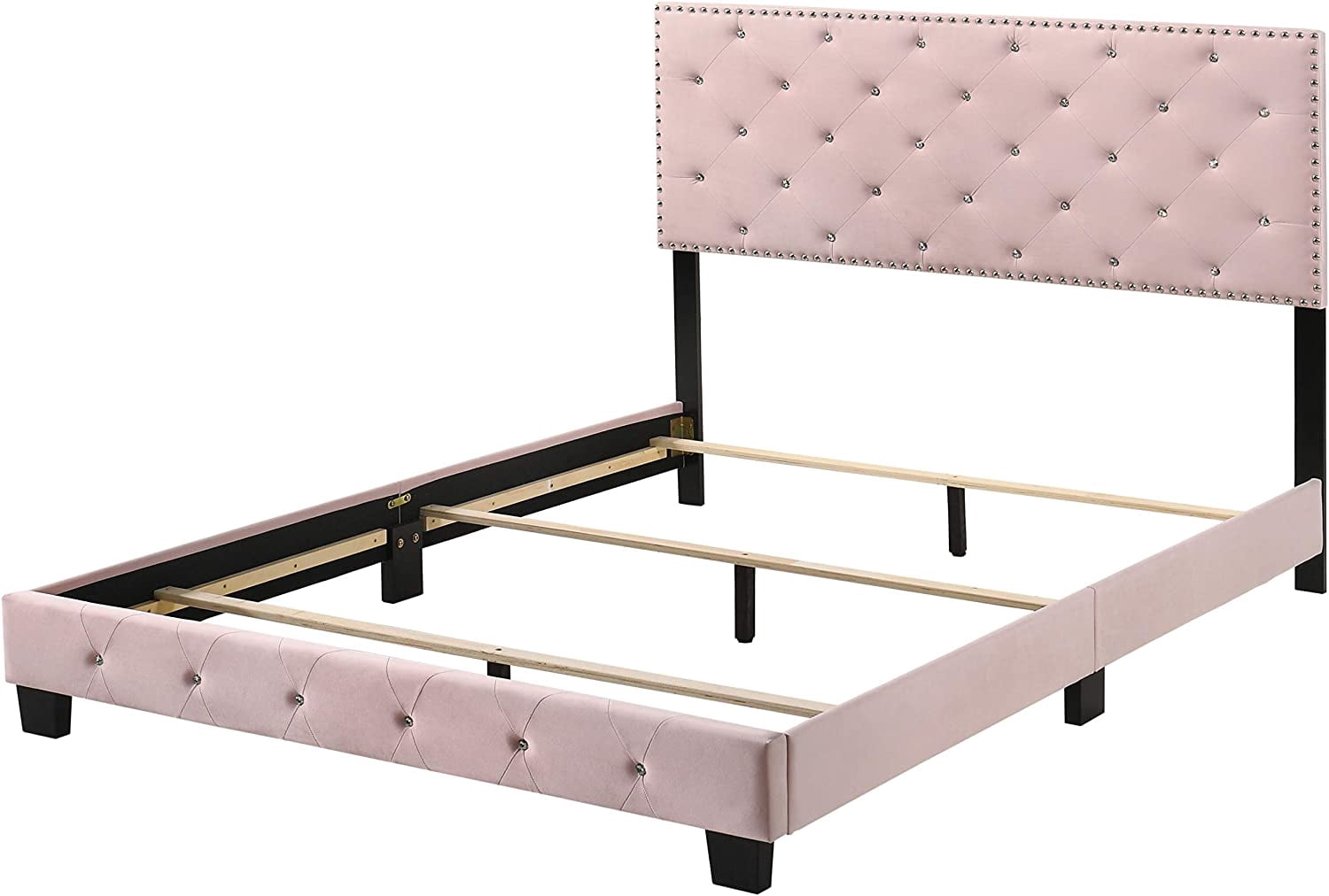 Glory Furniture Suffolk Queen Bed in Pink Color