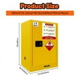 thumbnail image 6 of Lanfys Flammable Storage Cabinet 12 Gallon Yellow, 18.11" x 23.23" x 35" Adjustable Shelf Flammable Cabinet, for Commercial Industrial Home Use, 6 of 8