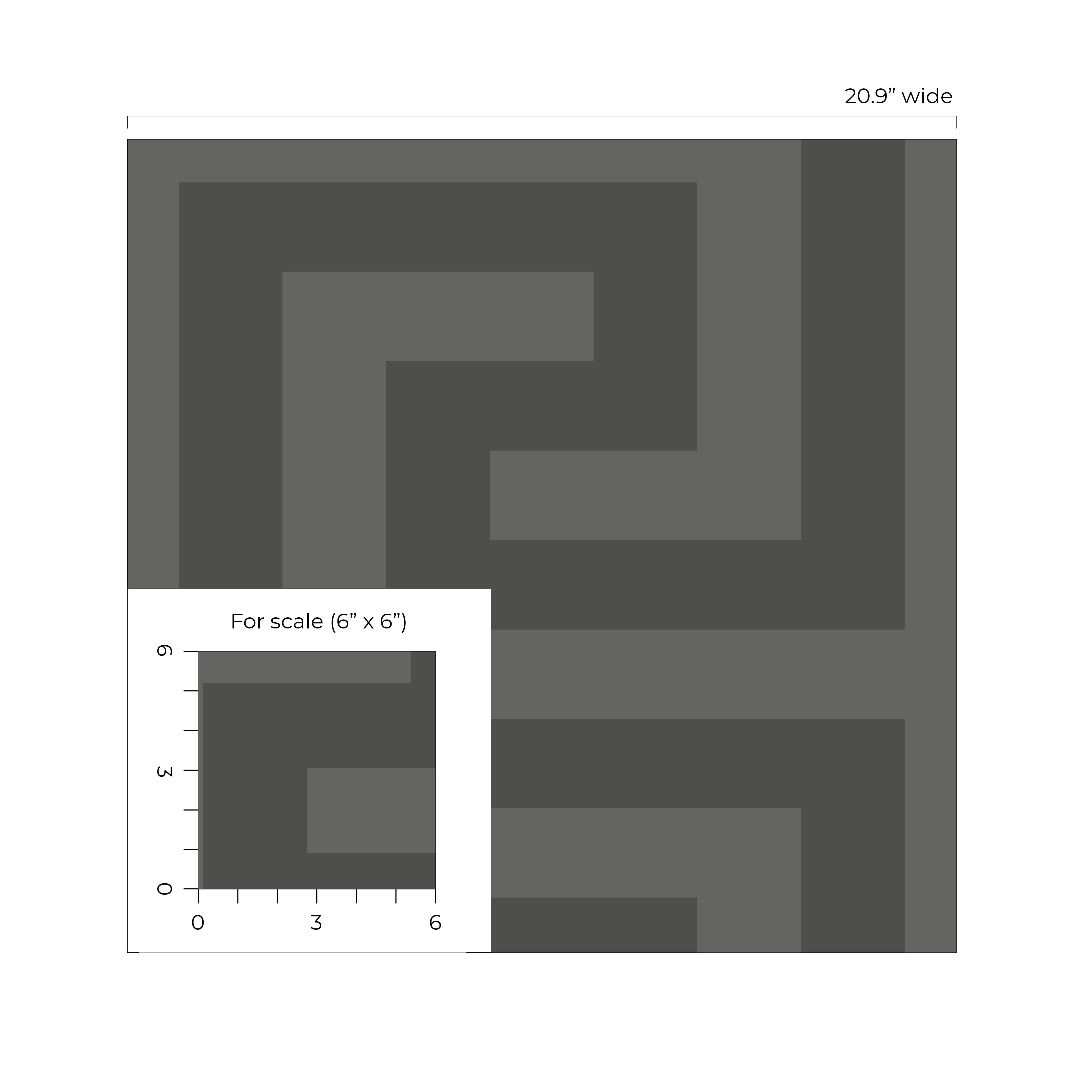 NextWall Graphite Geometric Maze Peel and Stick Wallpaper - 20.9 in. W x 18 ft. L Roll