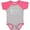 Baseball Heather and Hot Pink, variant on Inktastic I Love You Most Ardently Austen Girls Baby Bodysuit