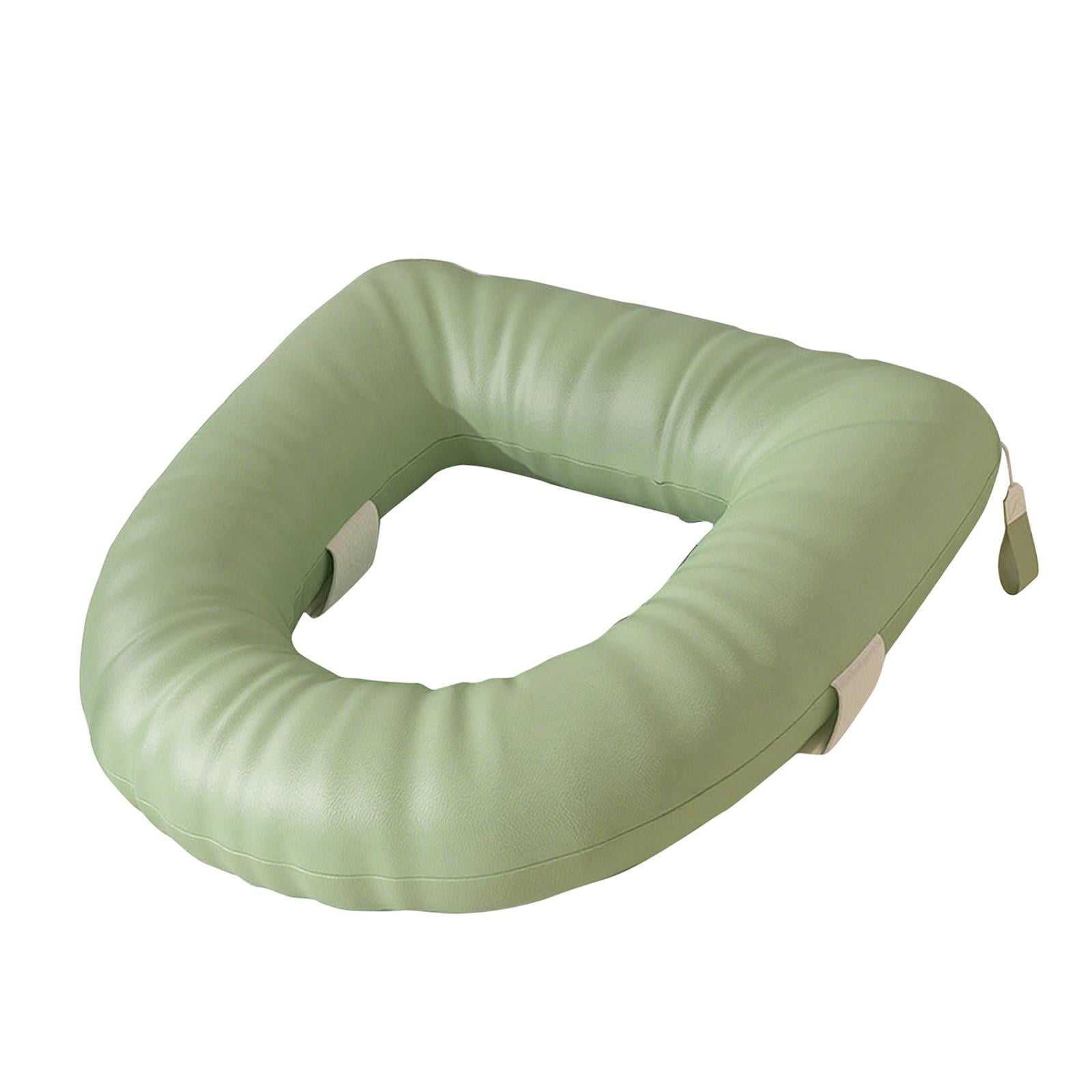 Raised Toilet Seat Support Cushion Toilet Pad Soft Padded PU Leather for Bathroom Commode Seats Elderly Aid