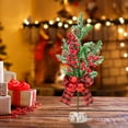 thumbnail image 4 of Christmas Decoration Clearance Hwkond 45CM Mini Christmas Tree With Bell Decorations Desktop Display Children's Gifts Christmas Package Small Trees Christmas Decorations,Red, 4 of 5