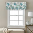 thumbnail image 3 of Blue Teal Starfish Coastal Valance Curtain Summer Beach Ocean Nautical Coral Window Valances Rod Pocket Short Curtains Window Treatments for Kitchen Bedroom Bathroom Laundry 42" x 18", 3 of 9