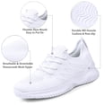 thumbnail image 3 of Zapatillas Akk White para mujer, para caminar, talla 8.5, espuma viscoelástica, 3 of 7
