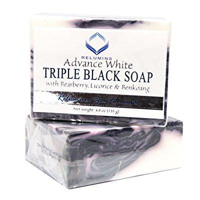 Relumins Professional Spa Formula Triple Action Black & White Whitening Soap - Maximum Whitening for Normal & Sensitive