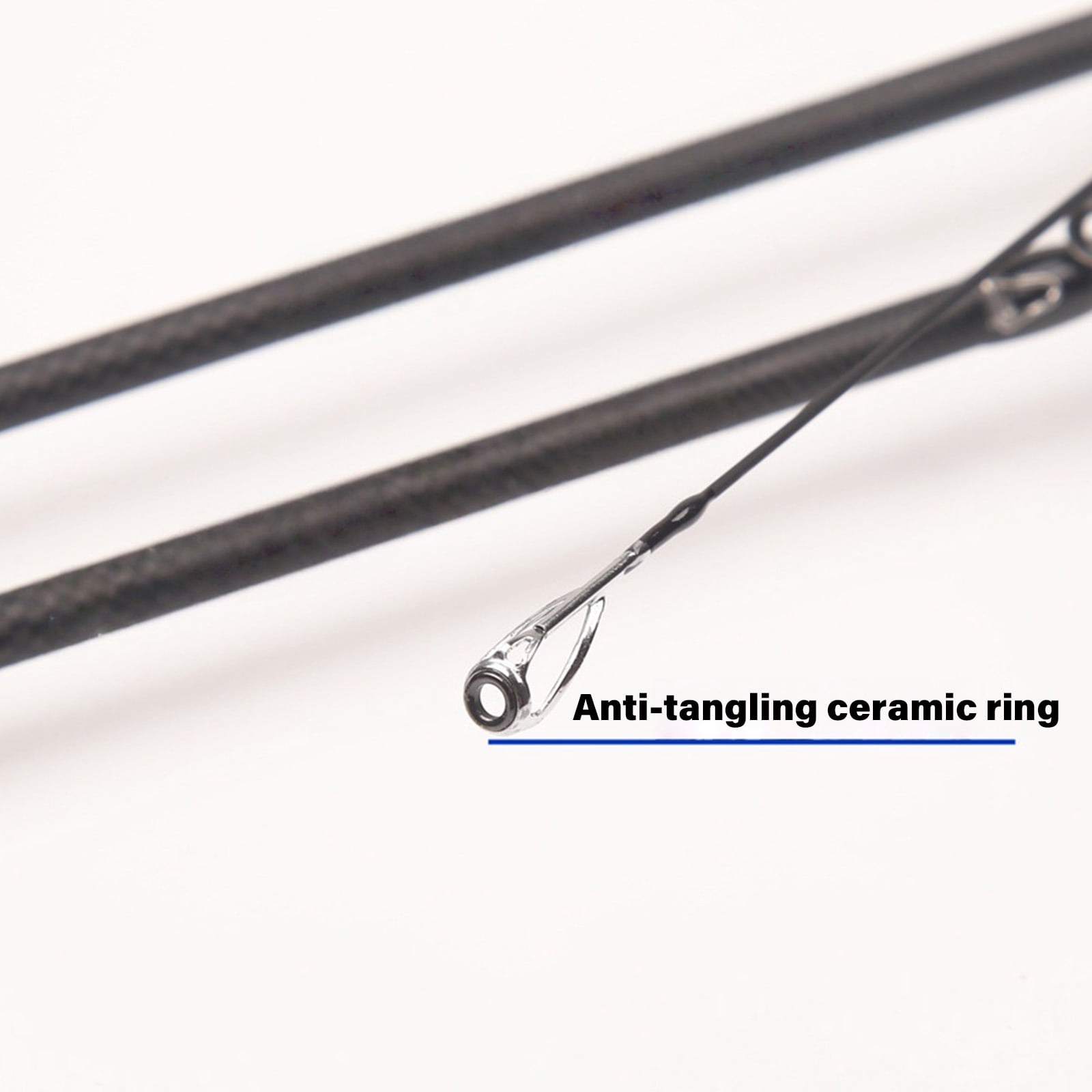 Carbon Fishing Rod Single Piece Light Weight Portable UL Fishing Rod Ergonomic Grip for Creek Environments