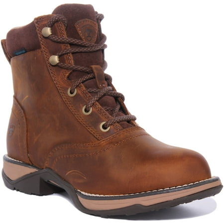 

Ariat Anthem Lacer Women s Waterproof Full Grain Leather Boot In Brown Size 7