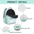 thumbnail image 4 of Exotic Pineapple Print Backpack - Ergonomic School Bag with Padded Straps & Waterproof Exterior for Teens & Commuters, 4 of 6