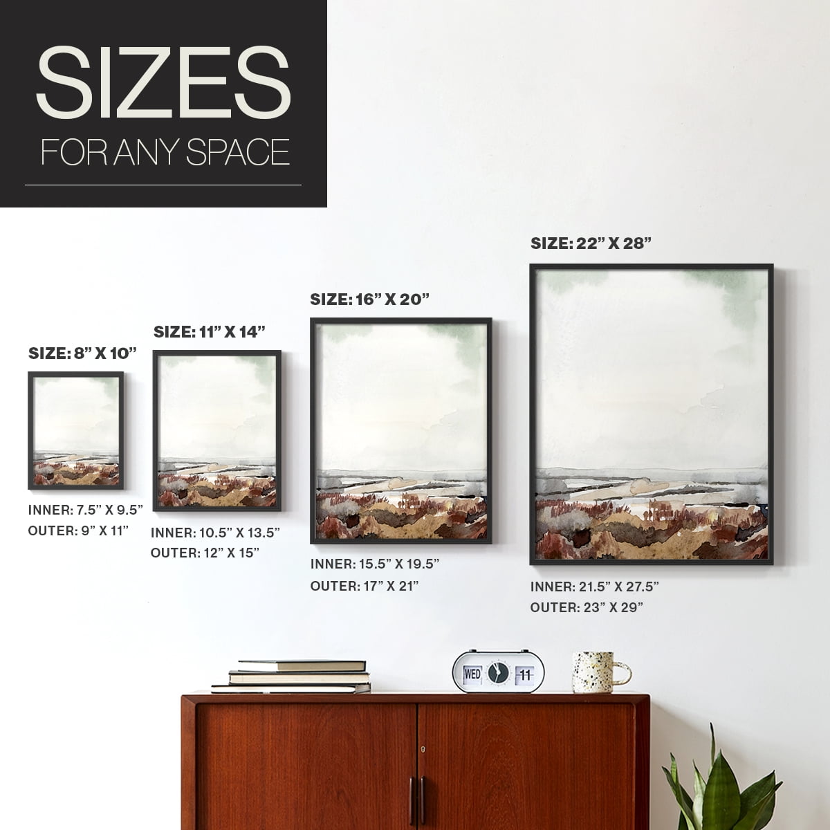 Coastal Inlet Study I Framed Print in Black Solid Wood Framed Print No Nail Hanging