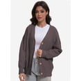 thumbnail image 3 of Women's Cardigan, New Cardigan Large Button Fashion Top, 3 of 6