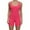Hot Pink-04, variant on REALiKUN Rompers for Women Athletic Workout Yoga One Piece Summer Shorts Jumpsuit Built in Bra Unitard Bodysuit