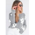 thumbnail image 4 of Ushdele Floral Grey Sweater - Versatile Elegance for Any Event!, 4 of 8