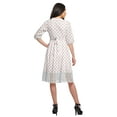 thumbnail image 2 of Moomaya Robe Imprimée Longueur Genou pour Femmes Grande Taille Vêtements Décontractés Tenue d'Été, 2 of 4