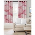thumbnail image 2 of Pink Shell Coastal Blackout Curtains for Bedroom Living Room Darkening Curtains 54 Inch Long Nautical Ocean Summer Beach Short Curtain for Small Window Treatment Insulated Grommet Drapes 52"x54"x2, 2 of 9
