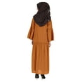 thumbnail image 4 of Bimba Islamic Long Dress With Printed Hijab Scarf Rayon Abaya Maxi Clothes For Muslim Women, 4 of 9