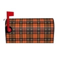 thumbnail image 2 of Lsque Halloween Tartan Plaid Mailbox Cover Standard Size ,Magnetic Mailbox Covers Post Wraps Letter Box Cover -21x18 in, 2 of 9