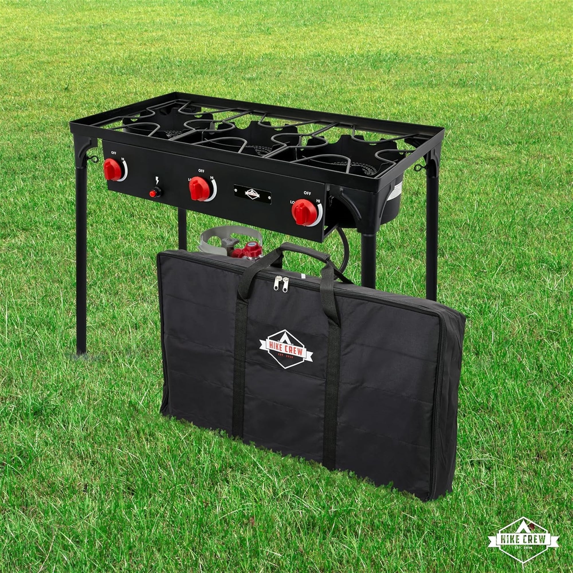 Hike Crew Portable Stove Carry Bag for 3-Burner Camping Stove with Water & Corrosion Resistance
