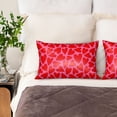 thumbnail image 2 of KLL Love Heart Pattern Silk Pillowcase for Hair and Skin Standard Size 20"X 30" Soft Breathable Pillow Covers for Sleeping, 2 of 6
