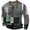 AB153 Green, variant on Bjutir Retro T Shirts For Men Long Sleeve Color Block Muscle Shirts Comfortable Gym Tops Size S-Xxxl Blue