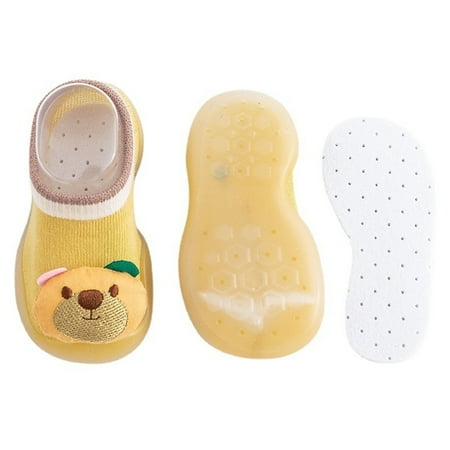 LEEy-World Girls Sandals Boys Flat Walking Bow Baby Girls Sandals Rubber Shoes Soft Non-Slip Summer Sole Baby Shoes