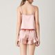 thumbnail image 2 of Gibobby Conjunto de pijama Conjunto de ropa de de dos piezas con cuello en V de seda para mujer(A,XL), 2 of 3