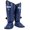 Blue, variant on Fairtex SP9 Ultra Ergo Shin Pads | Muay Thai, Kickboxing Shin Guards Made with Syntek Leather