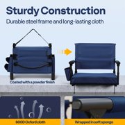 SPECSTAR Stadium Seats with Back Support and Cushion Navy Blue 1 Pack