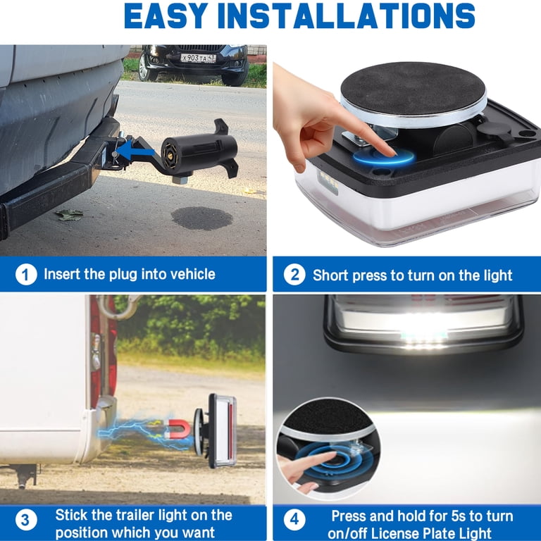 Wireless Trailer Lights Walmart Magnetic Wireless Trailer Lights ...