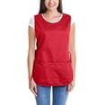 thumbnail image 2 of DALIX Cobbler Apron 2 Pockets Smock Regular Double Sided Aprons 28.5" x 18.5" in Red, 2 of 6