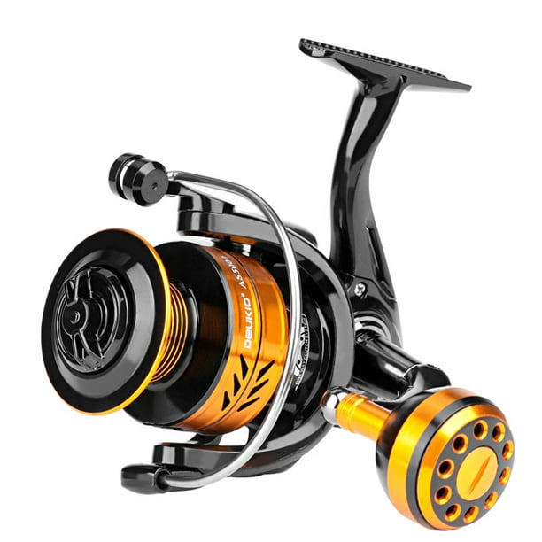Leadingstar As2000-7000 Full-Metal Spinning Fishing Reel 2+1bb Bearing Light-Weight Large Capacity Wire Cup Long-Distance Fishing Reel As6000