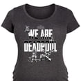 thumbnail image 3 of Deadpool - We Are - Women's Maternity Scoop Neck Graphic T-Shirt, 3 of 5